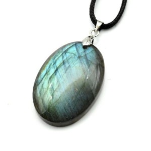 Кулон из лабрадора "Овал" 24*36мм, вес 11,8 г