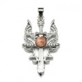 Подвеска Меч с солнечным камнем 18*30мм.
