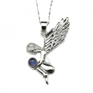 Подвеска Ангел с лабрадором 30*30мм.