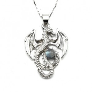 Подвеска Дракон с лабрадором 24*31мм.