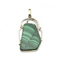 Кулон из малахита 30*46мм. Кулон из малахита 30*46мм.