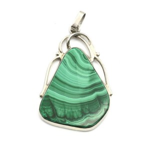 Кулон малахит 33*45мм.