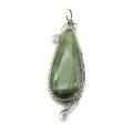 Кулон нефрит 23*47мм.