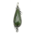 Кулон нефрит 18*56мм.