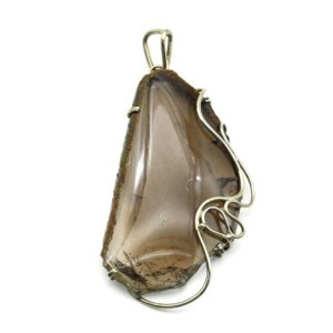 Кулон раухтопаз 37*66мм