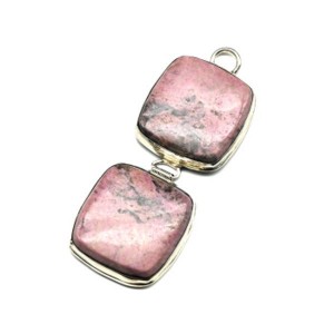 Кулон родонит 21*48мм.