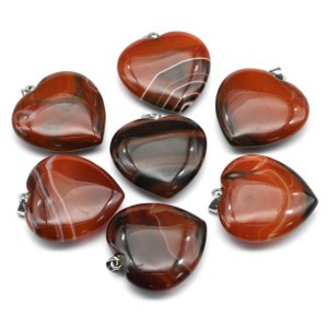 Кулон из сардоникса "Сердце" 40*40мм