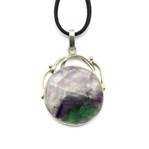 Кулон флюорит 32*41мм
