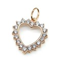 Кулон с925 с покрытием з999 и фианитами 21*23мм, 2,3г (иск.) Кулон с925 с покрытием з999 и фианитами 21*23мм, 2,3г (иск.)