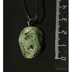 Кулон цоизит (нат.), галтовка 15-25мм