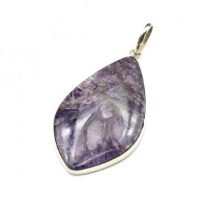 Кулон с чароитом 31*50мм. Кулон с чароитом 31*50мм.