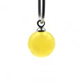 Кулон шарик из янтаря 8мм цв.молочный (иск.) Кулон шарик из янтаря 8мм цв.молочный (иск.)