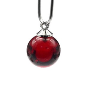 Кулон шарик из янтаря 10мм цв.вишня (иск.) Кулон шарик из янтаря 10мм цв.вишня (иск.)