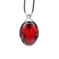Кулон маленький из янтаря овал 10*14мм цв.вишня (иск.) Кулон маленький из янтаря овал 10*14мм цв.вишня (иск.)