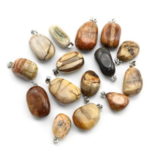 Кулон из яшмы галтовка 10*20мм.