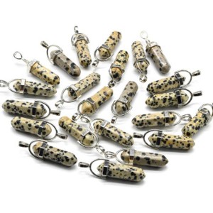 Кристалл - маятник из яшмы перепелиной 13*10*41мм