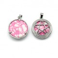 Кулон Звезда 27*27мм из полимера цв.розовый (иск.) Кулон Звезда 27*27мм из полимера цв.розовый (иск.)