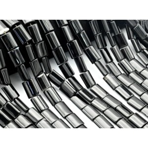 Бусины из агата черного прямоугольник 10*14мм, 39,5см, 27 бусин Бусины из агата черного прямоугольник 10*14мм, 39,5см, 27 бусин