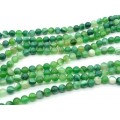Бусины из агата тонированного шарик 8мм цвет зеленый, 37см, 45 бусин