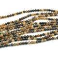 Бусины из агата шарик 6мм цвет шоколадный, 37см, 63 бусины