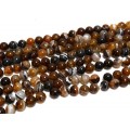 Бусины из агата цвет шоколадный шарик 12мм, 39см, 33 бусины