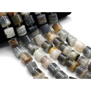 Бусины из агата бразильского цилиндр 19*20мм, 41см, 17 бусин