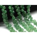 Бусины из авантюрина зеленого облепиха 7-8мм, 20см, 48 бусин, 24г