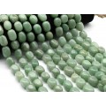 Бусины из авантюрина зеленого прямоугольник заоваленный 13*17мм, 38см, 22 бусины