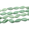 Бусины из авантюрина форма витая 22*42мм, 39см, 9 бусин