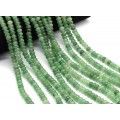 Бусины из авантюрина зеленого рондель 8*5мм, 37см, 73 бусины
