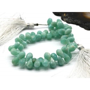 Бусины из амазонита облепиха 6*8мм, 19,5см, 60 бусин, 24г Бусины из амазонита облепиха 6*8мм, 19,5см, 60 бусин, 24г