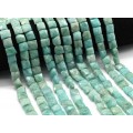 Бусины из амазонита квадрат с гранями 10*10мм, 39см, 39 бусин Бусины из амазонита квадрат с гранями 10*10мм, 39см, 39 бусин