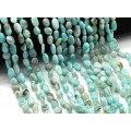 Бусины из амазонита галтовка 6*10мм, 10см, 42 бусины Бусины из амазонита галтовка 6*10мм, 10см, 42 бусины