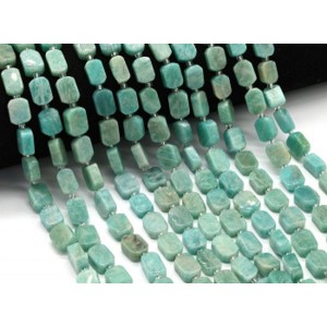 Бусины из амазонита прямоугольник 9*12мм, 37см, 27 бусин