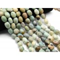 Бусины из амазонита галтовка 15*20мм, 41см, 22 бусины Бусины из амазонита галтовка 15*20мм, 41см, 22 бусины