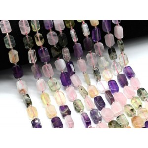 Бусины из самоцветов прямоугольник 9*12мм, 37см, 26 бусин