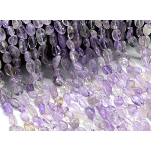 Бусины из аметрина галтовка 7*11мм, 38см, 42 бусины