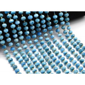 Бусины из апатита рондель гр.7,5*5мм, 36см, 46 бусин