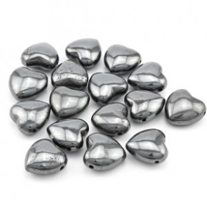 Бусины из гематита сердце 25*25мм, 1шт