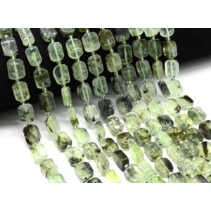 Бусины из пренита прямоугольник 9*12мм, 37см, 26 бусин