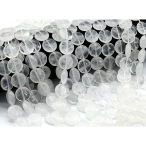 Бусины из горного хрусталя круг 15мм, 39см, 26 бусин