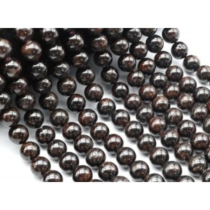 Бусины из граната шарик 10мм, 38,5см, 38 бусин