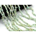 Бусины из перламутра галтовка 5*2мм цвет мятный, 80см, 320 бусин