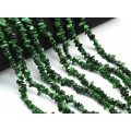 Бусины из перламутра галтовка 5*2мм цвет зеленый, 80см, 320 бусин