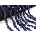 Бусины из перламутра галтовка 5*2мм цвет темно-синий, 80см, 320 бусин