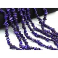 Бусины из перламутра галтовка 5*2мм цвет индиго, 80см, 320 бусин