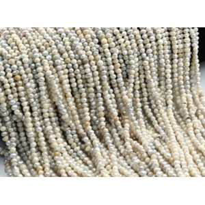 Бусины из жемчуга шарик 3-4мм ассорти, 36см, 130 бусин