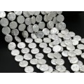 Бусины из майорки круг 15мм цвет белый, 39,5см, 26 бусин (иск.)
