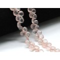 Бусины из розового кварца огранка 8мм, 20см, 45 бусин, 18г Бусины из розового кварца огранка 8мм, 20см, 45 бусин, 18г