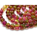 Бусины из кварца тонированного шарик 10мм цвет турмалин, 37см, 38 бусин Бусины из кварца тонированного шарик 10мм цвет турмалин, 37см, 38 бусин